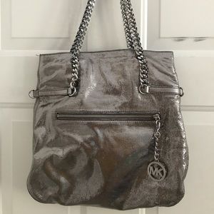 Michael Kors silver chain purse